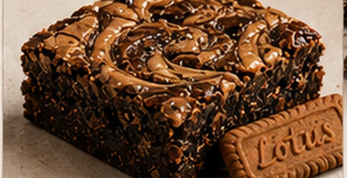 Biscoff Swirl Brownie
